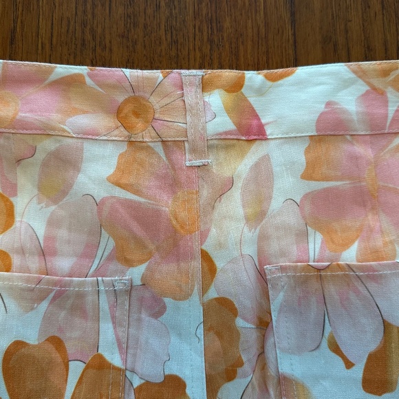 Charlie B Printed Linen Blend Wrap Skort - As New - Picture 7 of 13